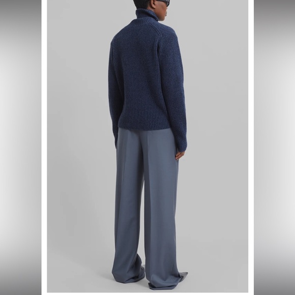 Frankie Shop LOULOU STUDIO SBIRU WIDE LEG WOOL TROUSERS - Brand NWT - Picture 4 of 9